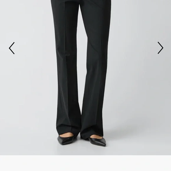 Theory Black Slim Wool Trousers NWT - Picture 3 of 9